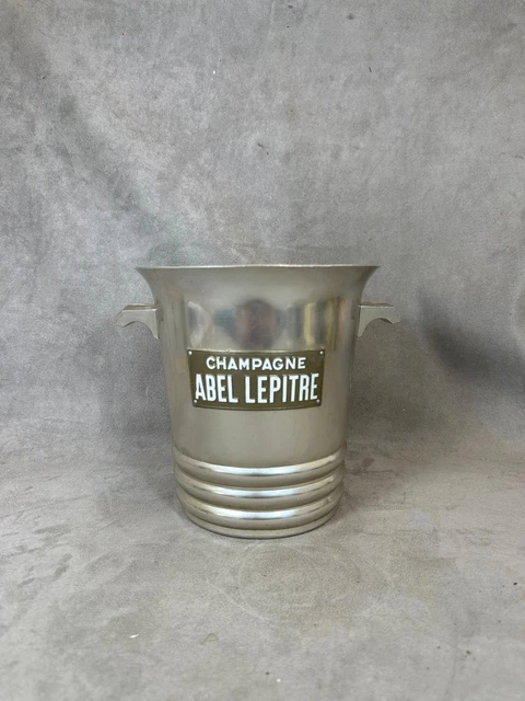 Seau à Champagne Ancien Abel Lepitre Reims Par Gérard Lafitte, Meilleur Ouvrier De France 1933, Bois Et Métal