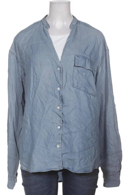 Closed Bluse Damen Oberteil Hemd Gr. EU 34 (XS) kein Etikett blau #xj0z6o4