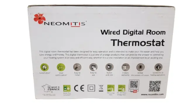 NEOMITIS Rigide Filaire 7 Jour Programmable Thermostat Chambre RT7+ 3