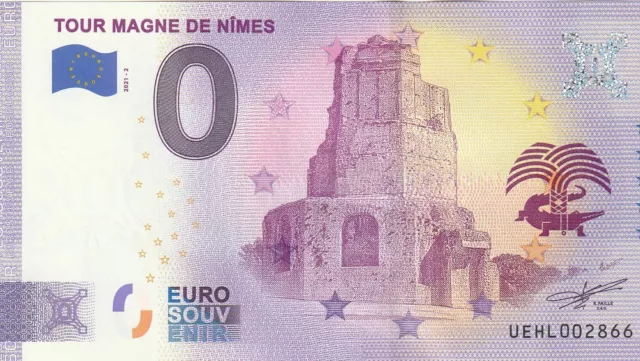 Billet touristiques 0 euro Tour Magne Nîmes      Réf:  540  de 2021