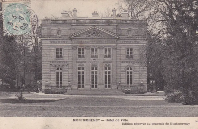 Carte Postale Ancienne Cpa Montmorency Hotel De Ville (1906)