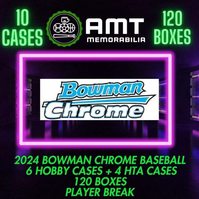 EDUARDO HERRERA 2024 Bowman Chrome HTA + Hobby 10X Boîtier 120X Boîte