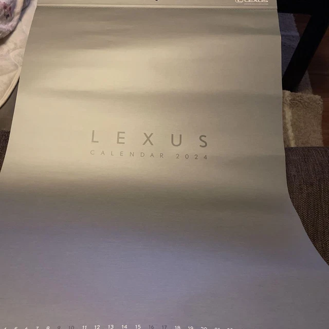 LEXUS 2024 CALENDAR Japan g5 73.84 PicClick