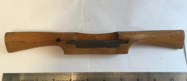 Vintage 11” Wooden Two Handled Spoke Shave By Alfrid