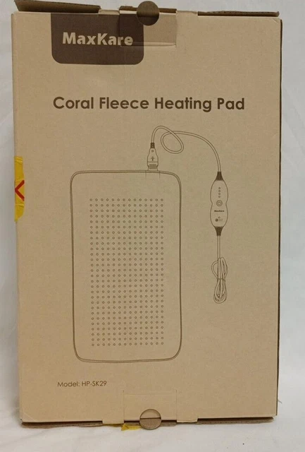 Max Kare Heizdecke Coral Fleece Heating Pad NEU OVP offen