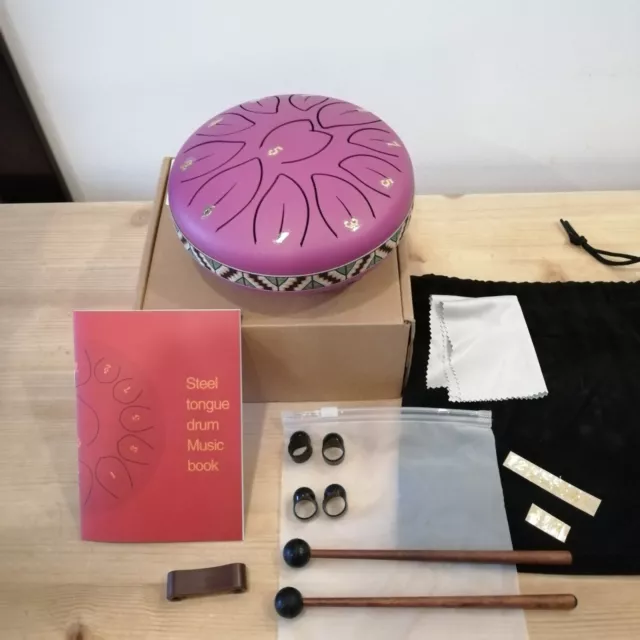 Steel Tongue Drum Pant 6 Inch 11 Tone Hand Pan Percussion Musical Instrument