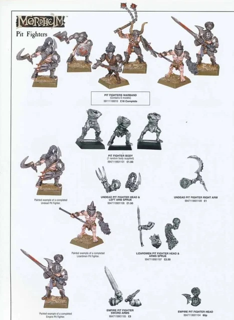 Mordheim Pit Fighters Warband, Warhammer Fantasy Vampire Counts, metal New GW Mordheim Pit Fighters Warband, Warhammer Fantasy Vampire Counts, metal New GW