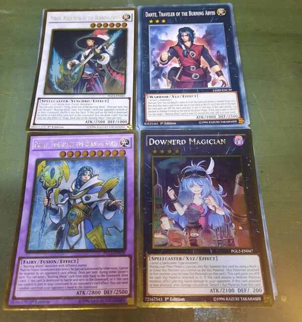 YUGIOH BURNING ABYSS Deck 40 card main + 13 Card Extra deck Downerd