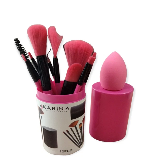 Set Pennelli Make Up, Spugnetta Make Up, Piega Ciglia, Lava Pennelli Trucco