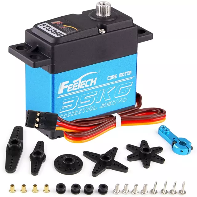 Waterproof 35kg Full Metal Gear Digital Servo HIGH TORQUE & SPEED RC Car Servo