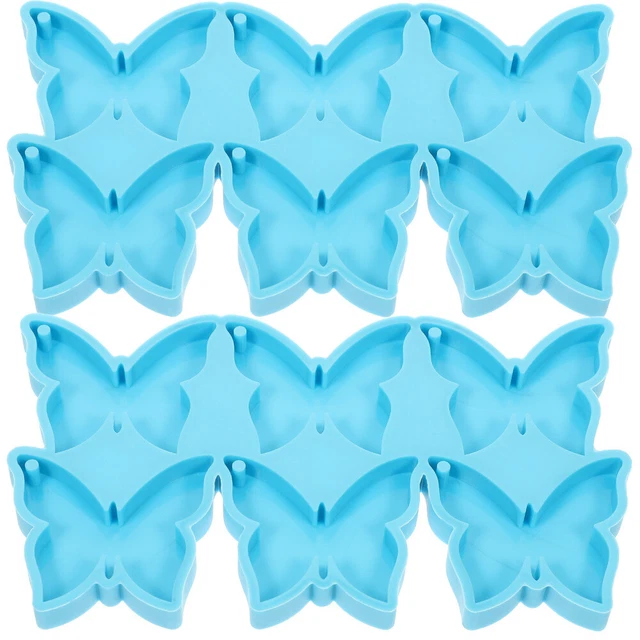 2 un. Pendientes de silicona - Encantadores moho hágalo usted mismo - Con forma de mariposas