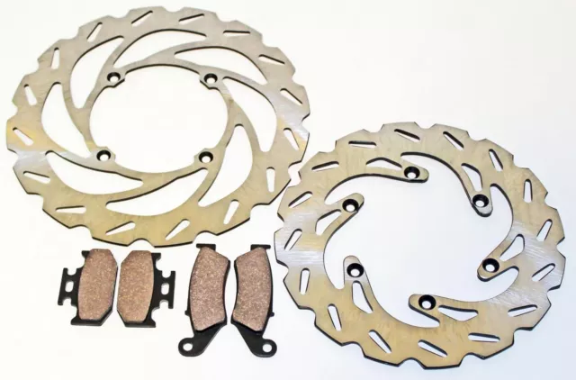 Kawasaki 1994 KX125 & KX250 94-95 KX500 Front Rear Brake Pads Sport Brake Rotors