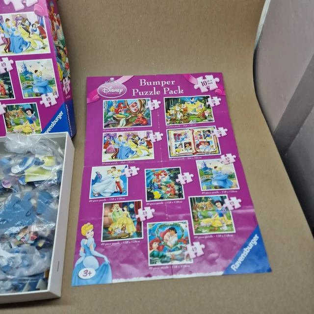 RAVENSBURGER WALT DISNEY Jigsaw Princess Bumper Puzzle Pack 10 ...