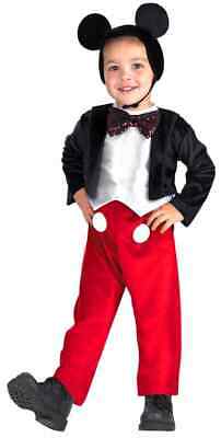 Mickey Mouse Disney Cartoon Fancy Dress Halloween Deluxe Toddler Child Costume