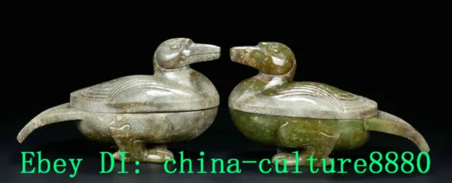 6.4 "Han dynastie naturelle et Tian Yu sculpture canard mandarin