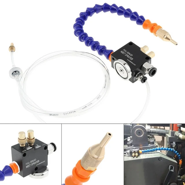 MISTCOOLANT LUBRICATION SPRAY System Unit For CNC Lathe Metal Milling
