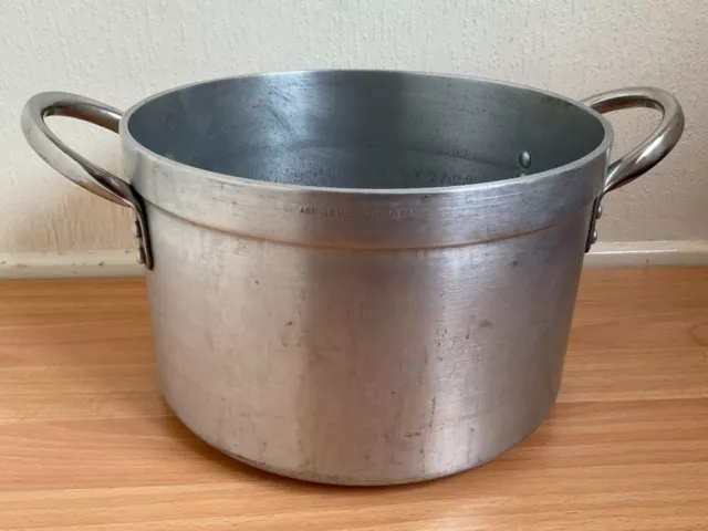 Large Pan Pot Cooking Boiling Stockpot Heavy Duty Commercial & Lid 32cm  19.3L