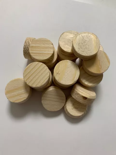 Querholzplättchen Konusplättchen Holzplättchen Fichte 25 mm ø , 30 Stck ( 25mm )
