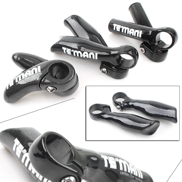 Cycling Mountain Road Bike MTB Handlebar Grip Bar End Carbon Fiber