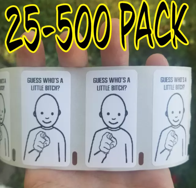 Meh  stickers 25-500 Pack Gag prank sticker decal meme hard hat