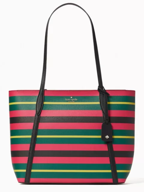 New Kate Spade Cara Wrapping Paper Print Large Tote Multicolor / Dust bag