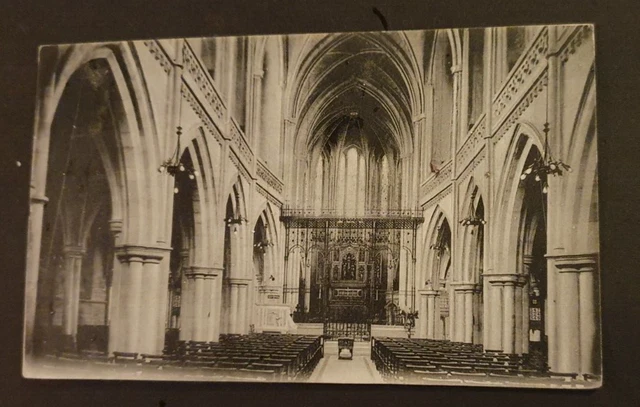 Vintage JE Beale Ltd B&W Postcard - St Stephens Church, Bournemouth - 1912 #b