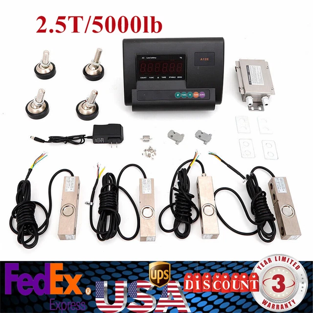 20000 LB 2.5T LOAD CELL SCALE KIT PLATFORM LIVESTOCK CATTLE FLOOR TRUCK Scale