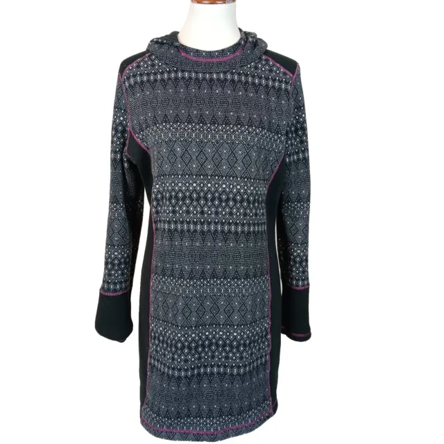 Prana Women's XL Roma Fleece Daily Hoodie Tunic Hoody Sweater Knit Dress