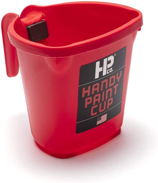 Prácticos soportes para copa de pintura 16 oz. Soporte para cepillo magnético integrado de pintura o mancha