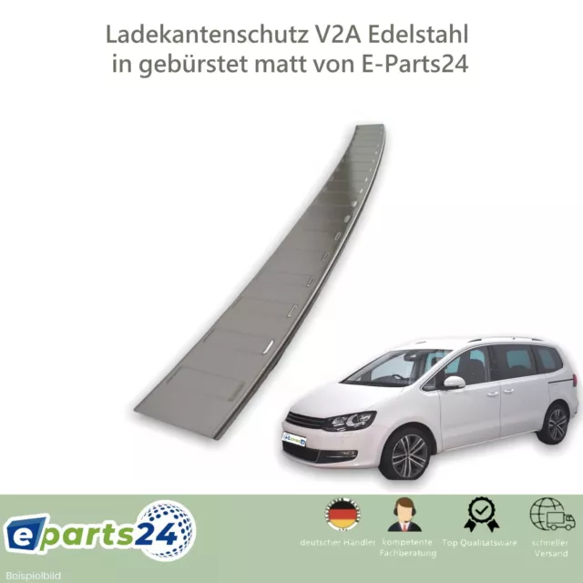 Edelstahl LADEKANTENSCHUTZ Chrom Leiste V2A für VW Sharan II 7N