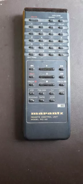 marantz remote control RC-43 MASTER