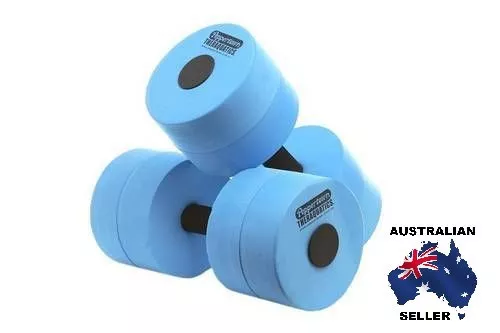 Water Aerobics DUMBBELLS x 2 water fitness HEAVY resistance Pool exercise  6014