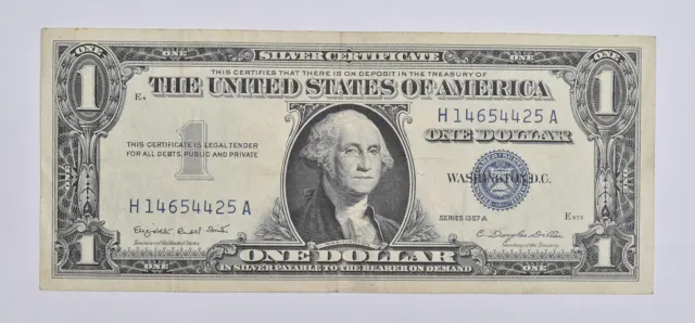 Crisp - 1957-A United States Dollar Currency $1 Silver Certificate *952