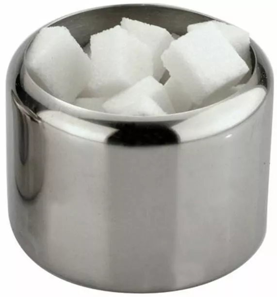 Sunnex Everyday Stainless Steel Quality Sugar Bowl 300ml Dishwasher Safe 10OZ