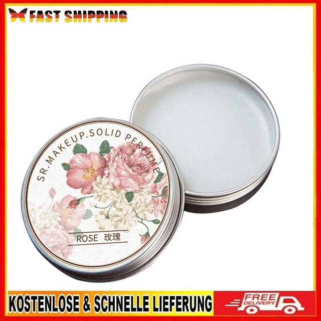 Bálsamo de bolsillo portátil desodorante suave de larga duración perfume sólido (rosa)