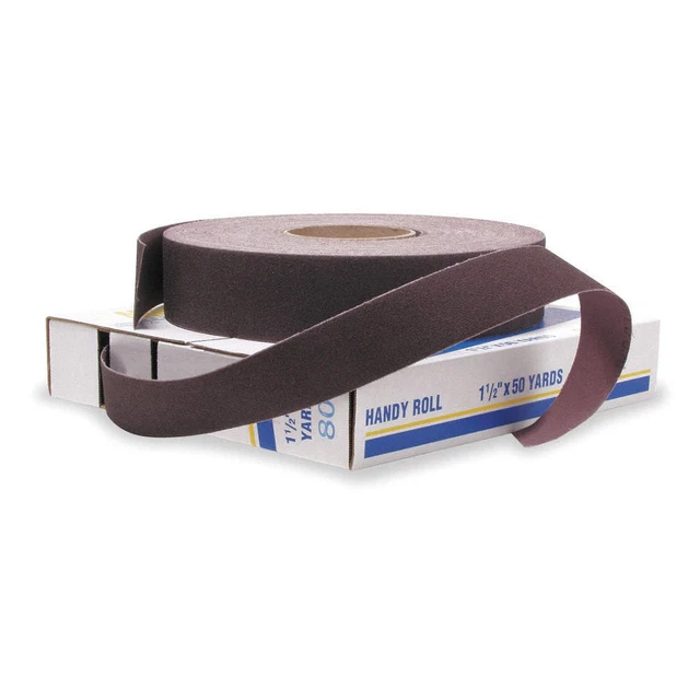 MERIT 08834191521 Abrasive Roll,1"W x 150 ft. L,240G,Cloth