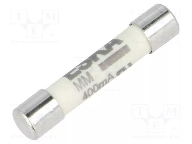 Sécurité : Schmelz 6,3x32mm Super Rapidement 1kVAC 400mA Laiton 632413 Superflin