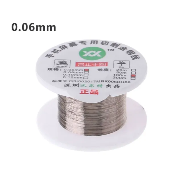 100m Alloy Gold Molybdenum Wire Cutting Line LCD Display Screen Separator Repair 3