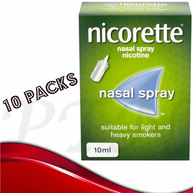 Nicorette Nasal Spray 10ml -  ( Expiry =April 2025 ) Pack 10