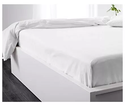 Lenzuolo PIANO Senza Angoli 100% Cotone Bianco Sotto Sopra Letto Maxi Hotellerie