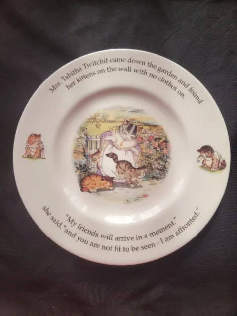 ROYAL DOULTON THE WORLD OF BEATRIX POTTER TABITHA TWITCHIT 8" Plate