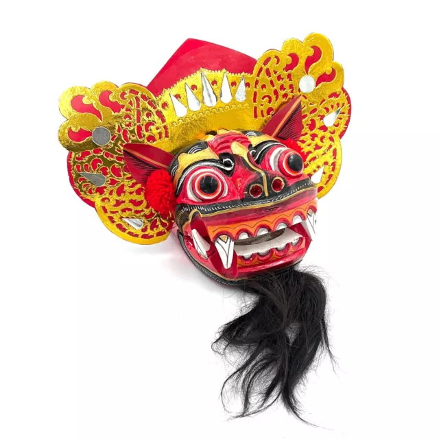 Hand Carved & Painted Bomo Garuda - Head-dress and Beard Hand Carved & Painted Bomo Garuda - Head-dress and Beard