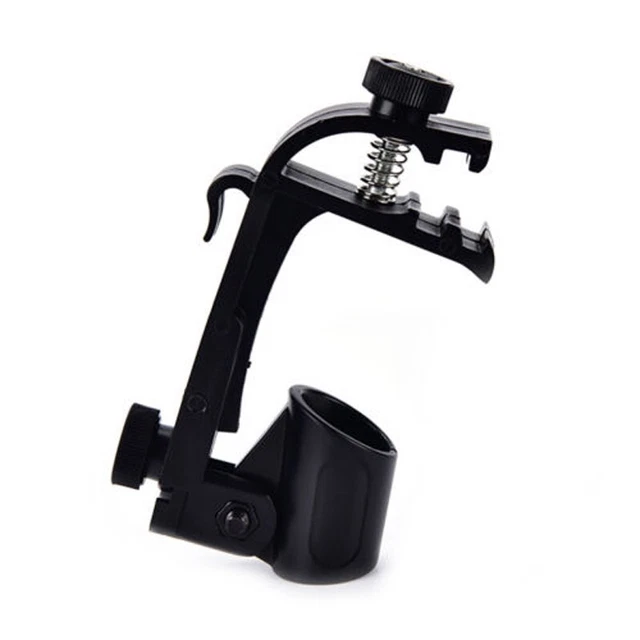 Microphone Clip Microphone Clamp Adjustable Holder Instruments Plastic