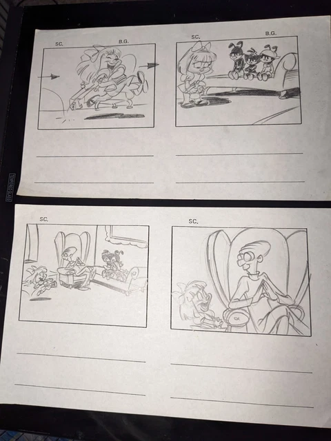Animaniacs animation cel production art vintage cartoons cartoon STORYBOARDS I11