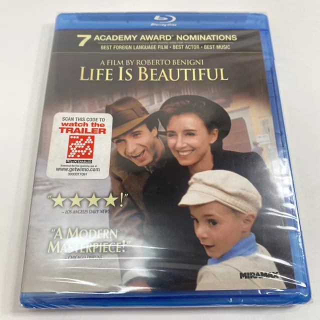 Life Is Beautiful (Blu-ray Disc, 2011) NEW - Sealed By Roberto Benigni