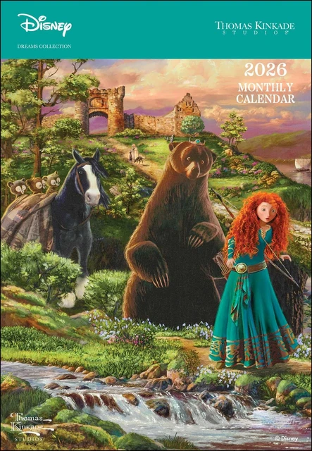 DISNEY DREAMS COLLECTION by Thomas Kinkade 2026 Monthly Pocket Planner ...