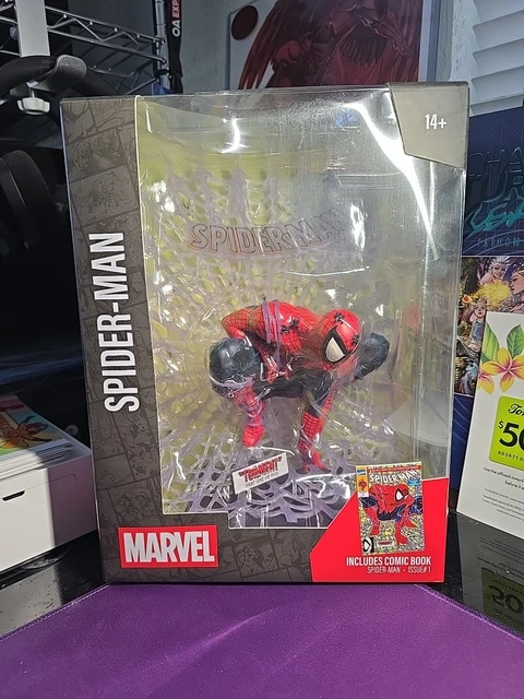 McFarlane Toys Marvel Spider-Man Coleccionable Escala 1:10 – Basado En The Amazing Spider-Man #1, Con Base De Escena Y Tarjeta De Arte