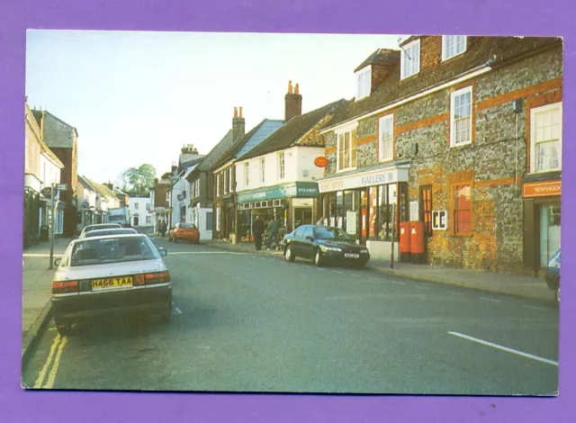 Modern Sized Postcard Bishops Waltham High Street Posted 2001 Noel Tatt Limited