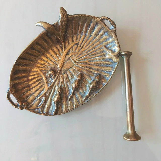 Vide-poche/cendrier Ancien En Métal Forme De Cochon Sanglier - Décoratif - France