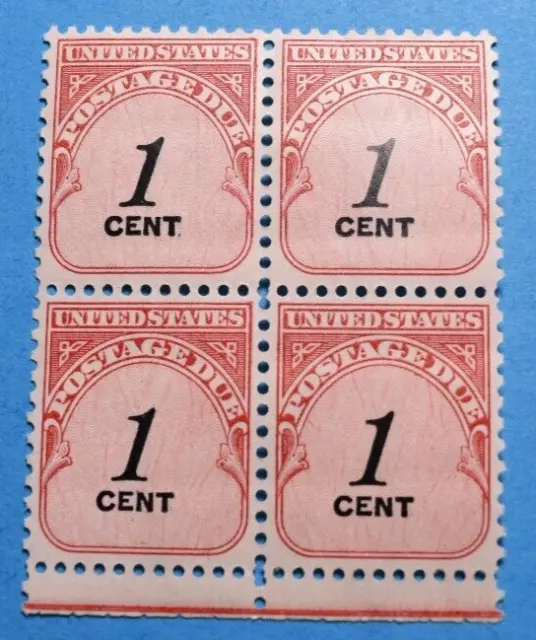 SCOTT U.S. #J89 1 Cent Postage Due Block of 4 - MNH